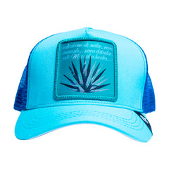 Gorra "Mezcal a Besitos" - Edición Agave Azul