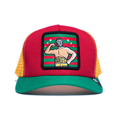 GORRA DE LUCHADOR V2 verde amarillo