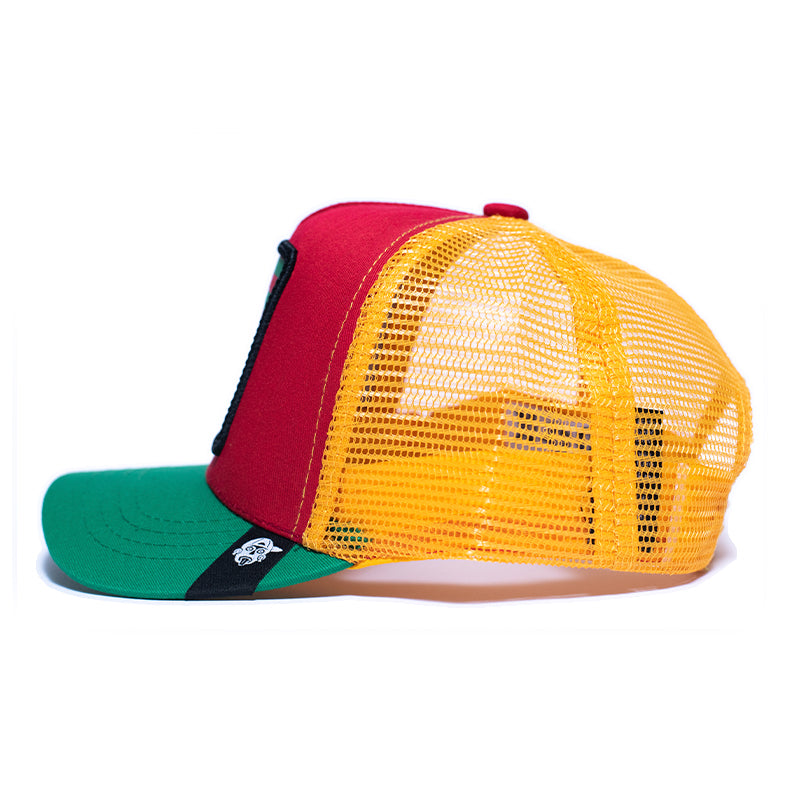 GORRA DE LUCHADOR V2 verde amarillo