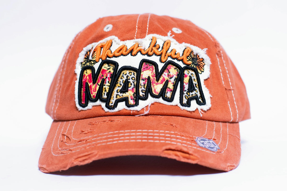 GORRA MAMÁ AGRADECIDA NARANJA