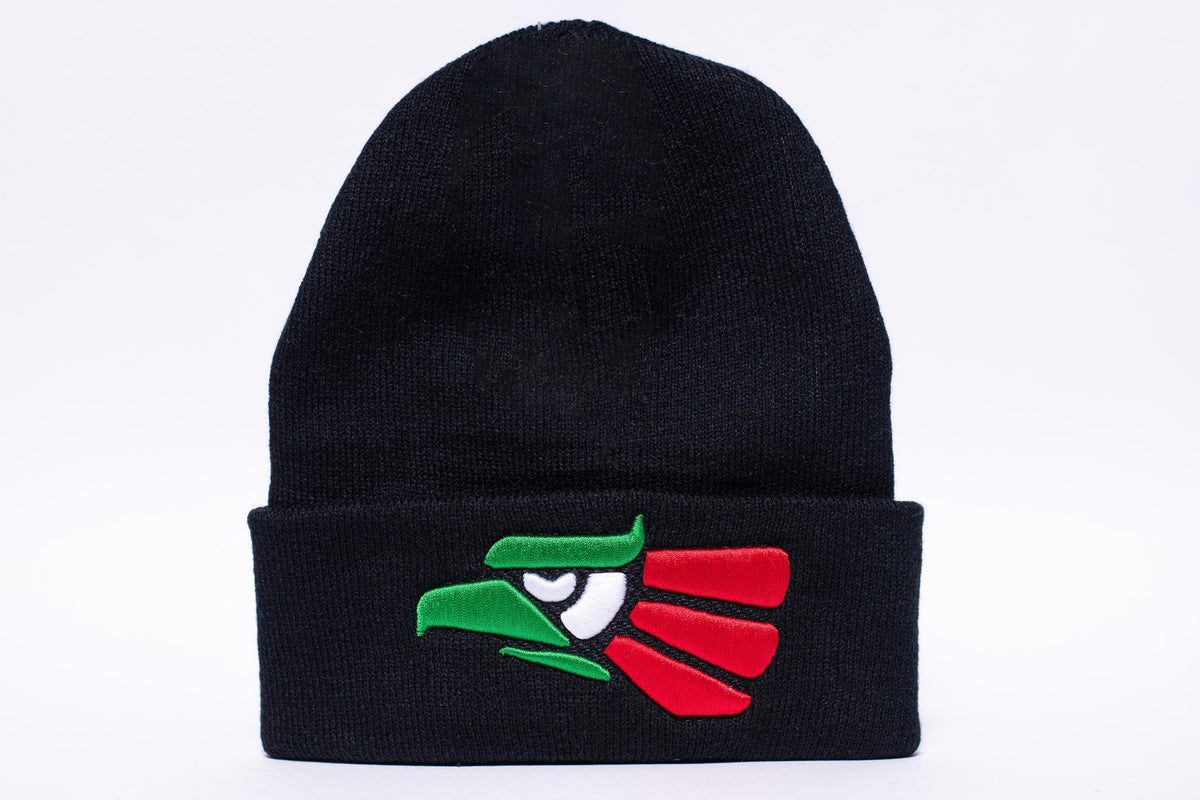 GORRO GRIS CON ÁGUILA TRICOLOR