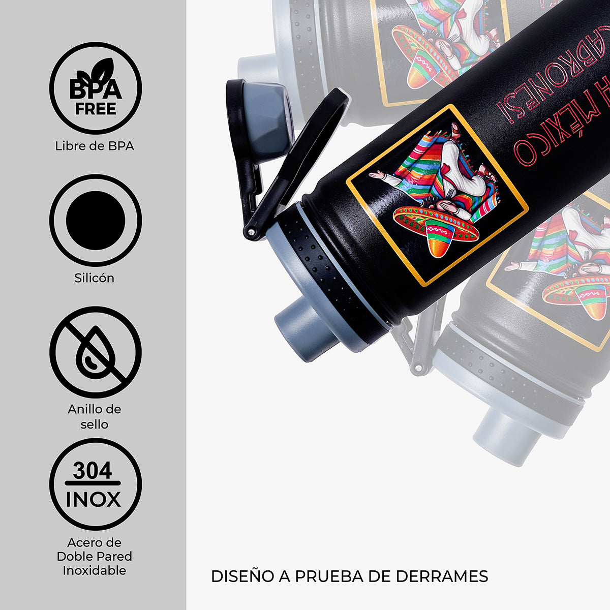 TERMO VIVA MEXICO CABRONES DAB